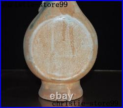 10Ancient China old kiln porcelain bird head Zun Cup Bottle Pot Vase Jar Statue