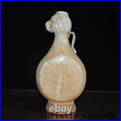 10Ancient China old kiln porcelain bird head Zun Cup Bottle Pot Vase Jar Statue