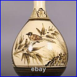 10.4 china antique song dynasty cizhou kiln porcelain bird Okho spring bottle