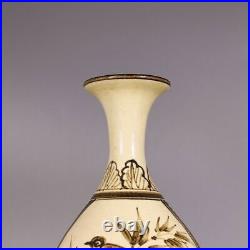 10.4 china antique song dynasty cizhou kiln porcelain bird Okho spring bottle