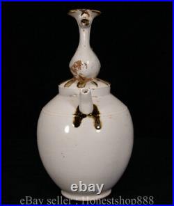 10.8 Antique Old China Ding Kiln Porcelain Dynasty Duck Bird Wine Pot Jar