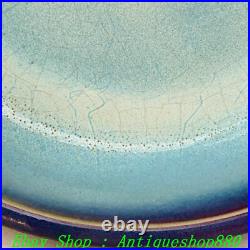 10 Old China Dynasty Jun Kiln Porcelain 3 Leg Pen wash writing-brush washer