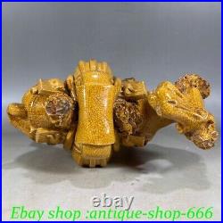 10 Old China Song Dynasty Yellow Glaze Porcelain Camel llama Animal Sack Statue
