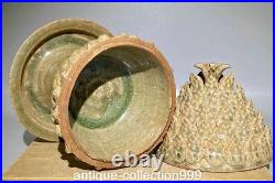 10 Old Song Dynasty Yue Kiln Porcelain Lotus Phoenix Bird Incense Burner Censer 10 Old Song Dynasty Yue Kiln Porcelain Lotus Phoenix Bird Incense Burner Censer