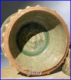 10 Old Song Dynasty Yue Kiln Porcelain Lotus Phoenix Bird Incense Burner Censer