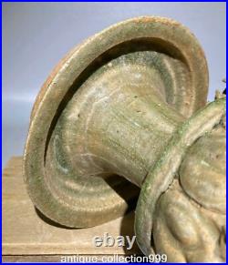 10 Old Song Dynasty Yue Kiln Porcelain Lotus Phoenix Bird Incense Burner Censer