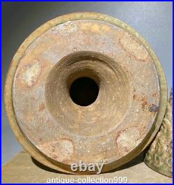 10 Old Song Dynasty Yue Kiln Porcelain Lotus Phoenix Bird Incense Burner Censer