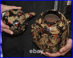 10 Song Dynasty Jizhou old kiln porcelain bird Tanks Crock pot canister jar