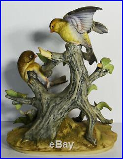10 Vintage Scarce Porcelain Statue Andrea Sadek Goldfinch Birds Home Decor
