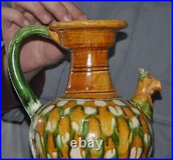 10 old China tangsancai porcelain fengshui Phoenix bird Tea makers Tea Pot