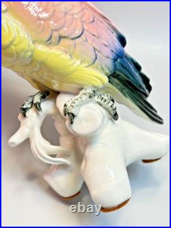 11.5 Large Art Deco Karl Ens Cockatoo Parrot Bird Porcelain Figurine #7170
