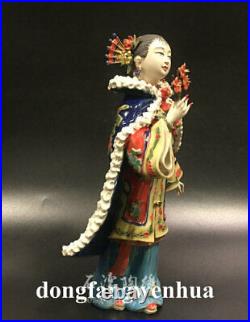 11 Chinese Wucai Porcelain Pottery beauty Belle Lady Women Flower plum Bossom