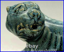 11 Old China Song Dynasty Jun Kiln Porcelain 12 Zodiac Tiger Animal Statue