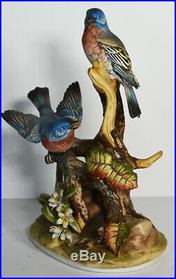 11 Vintage Scarce Porcelain Statue Andrea Sadek Blue Birds Home Decor