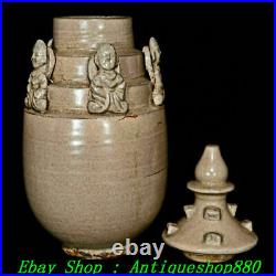 12Old China Dynasty Xing Kiln Porcelain Vase Bottle Pot Censer Sculpture