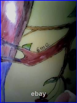 12.25 VTG Antique B &C France Limoges Hand-Painted Birds Vase RARE. Signed