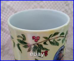 12.25 VTG Antique B &C France Limoges Hand-Painted Birds Vase RARE. Signed