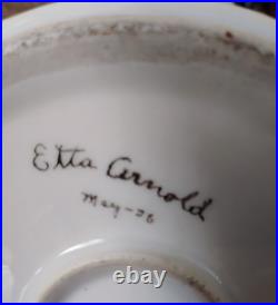 12.25 VTG Antique B &C France Limoges Hand-Painted Birds Vase RARE. Signed