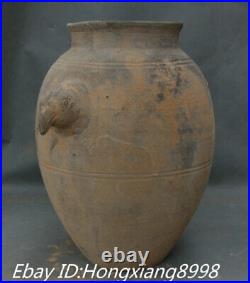 12 Old China Dynasty Tang Sancai Porcelain Bird Head Bottle Vase Tank Crock Pot