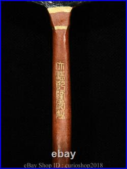 13.2 Qianlong Marked Colour Enamel porcelain Dynasty Flower Bird Folding Fan