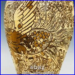 14Old Cizhou Kyin Porcelain Pear Phoenix Phenix Bird Vase Bottle Pot Jar