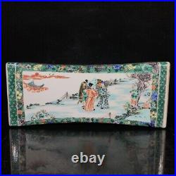 14.2 Rare China Qing Dynasty Multicolored Flowers and birds Porcelain pillow