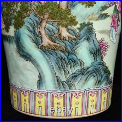 15 Rare Famille-rose Porcelain Eight Immortals God Fairy Flower Bottle Vase