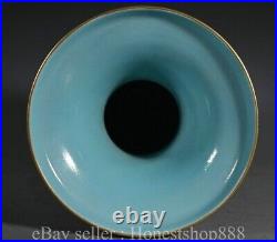 16.4 Qianlong Chinese Colour enamels Gilt Porcelain Bird Bottle Vase Pair