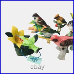 18 Porcelain Bird Figurines Miniature RC Royal Cornwall Mini Vintage 1982