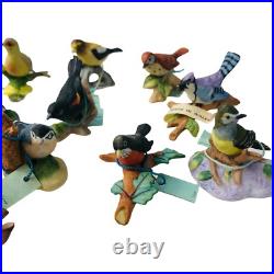 18 Porcelain Bird Figurines Miniature RC Royal Cornwall Mini Vintage 1982