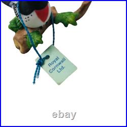 18 Porcelain Bird Figurines Miniature RC Royal Cornwall Mini Vintage 1982