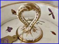 18th C French Paris Porcelain Bottle Cooler Ice Bucket Birds Insects Sotheby's