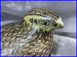 1920's Vintage Chinese Famille Verde Quail Porcelain Bird Handpainted Resting