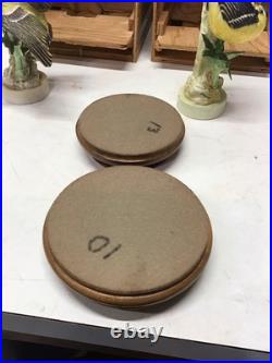 1936 Pair Of Dorothy Doughty Goldfinch&Thistle Porcelain Figures WithStands/ Boxes