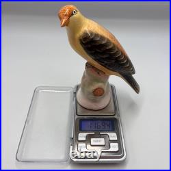 1950 Vintage Collectible Bird Oriole Porcelain Statue Figure Marked Germany 13cm