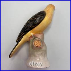 1950 Vintage Collectible Bird Oriole Porcelain Statue Figure Marked Germany 13cm