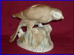 1950-s Old, SOVIET PORCELAIN. The BIRD is a FALCON or a HAWK. Old HORODNYTSIA