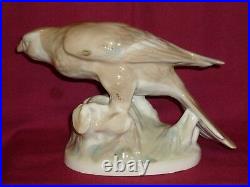 1950-s Old, SOVIET PORCELAIN. The BIRD is a FALCON or a HAWK. Old HORODNYTSIA
