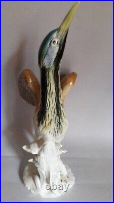1950's Vintage Karl Ens Germany Porcelain Figurine Statue Bird Bugay Marked