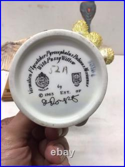 1963 Pair of Royal Worcester Dorothy Doughty Birds, Vermilion Flycatcher, Stands