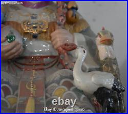 19 Color Porcelain Dragon Crane Bird Kid Longevity God Man Wife Shouxing Pair