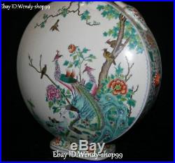 20 China Top Porcelain Phoenix Fenghuang Crane Bird Animal Vase Botter Jar Pot