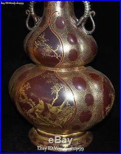 20 Enamel Color Porcelain Magpie Bird Dragon Flower Gourd Pot Flask Bottle