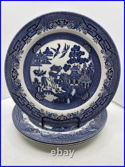 20 Pcs, Set for 4, Churchill Blue Willow Dinnerware Staffordshire England Mint