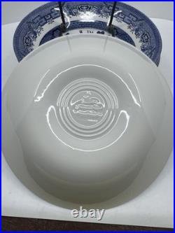 20 Pcs, Set for 4, Churchill Blue Willow Dinnerware Staffordshire England Mint