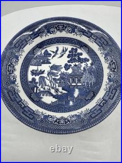 20 Pcs, Set for 4, Churchill Blue Willow Dinnerware Staffordshire England Mint