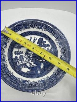 20 Pcs, Set for 4, Churchill Blue Willow Dinnerware Staffordshire England Mint