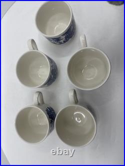 20 Pcs, Set for 4, Churchill Blue Willow Dinnerware Staffordshire England Mint