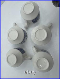20 Pcs, Set for 4, Churchill Blue Willow Dinnerware Staffordshire England Mint