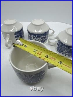 20 Pcs, Set for 4, Churchill Blue Willow Dinnerware Staffordshire England Mint